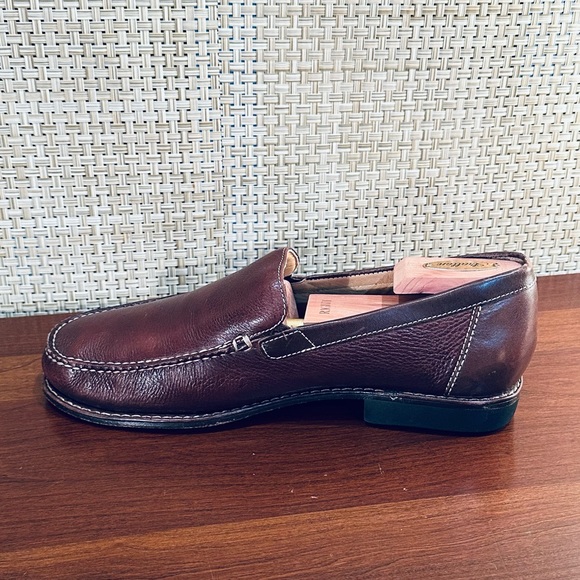 🌟HP🌟Johnston & Murphy Creswell Moc Toe Slip On Loafers Sheepskin Brazil 8.5 M - Picture 4 of 12